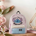 【L hot】 Stitch Backpack New Disney Children's Kindergarten Schoolbag Kawaii Plush Backpack Unisex. 