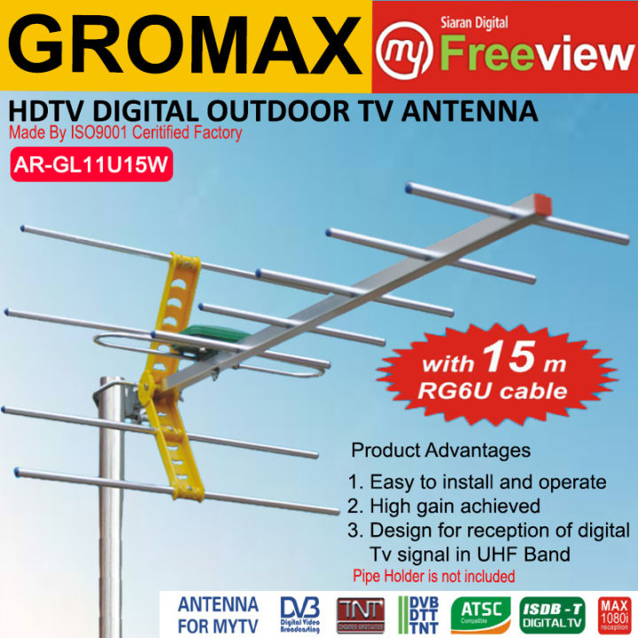 Ready Stock Digital TV Outdoor Antenna/Digital Antenna/TV Antenna