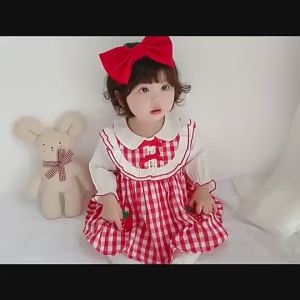 ㊖ Váy Liền Xuân Thu Cho Bé Gái Váy Công Chúa Kiểu Tây Mẫu Mới Váy Phong Cách Đại Học Bé Gái