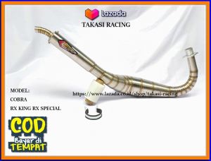 Knalpot RX KING Kolong Telo Cobra Creampie Full Stainles Suara Garing