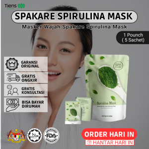 Tiens Spirulina Mask Masker Muka Skincare Spirulina Spakare UBAT JERAGAT PARUT PUTIHKAN