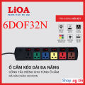 Ổ cắm điện LiOA 6 lỗ kéo dài đa năng thông minh 3m 5m chính hãng - LiOA Việt Nam. 