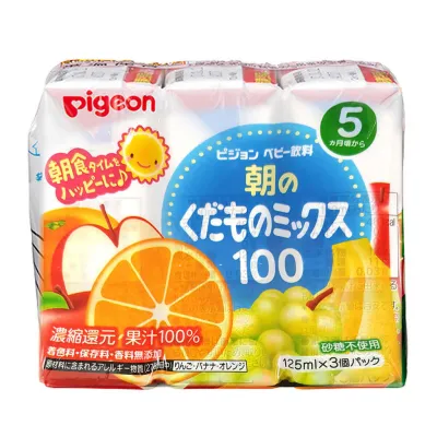 Pigeon Baby Juice Mixed Fruit 100% (125ml x 3)