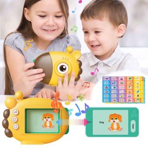 SSRN 60pcs Cards Early Education Card Reader Learning Reader Giraffe Learning Machine Children Gift Toys BK0119