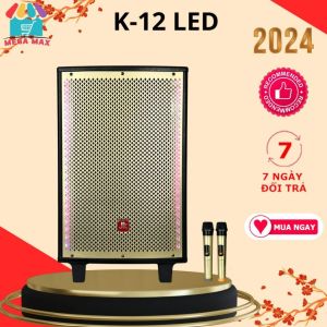 Loa Kéo Karaoke Cao Cấp JK K12 - Bass 30Cm Công Suất Lớn 150W Kèm 2 Micro Không Dây LED Tạo Hiệu Ứng 4 Chế Độ Bảo Hành 12 Tháng - Loa Kéo Karaoke Di Động Nghe Nhạc Xách Tay Bluetooth Đổi Trả Miễn Phí Trong 7 Ngày