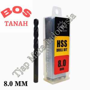 Mata bor besi 8mm HSS Tjap Mata Drill bits 8 MM Cap Mata hss
