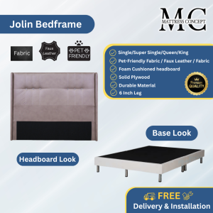Mattress Concept Jolin Divan Bedframe Pet Friendly Fabric/Faux Leather/Fabric All Size Available