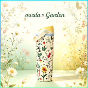 Owala FreeSip Sway 30oz Garden Stainless Steel Water Bottle Insulated Leak- Proof BPA-Free