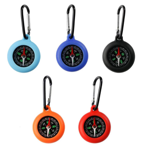 5Pcs Camping Hiking Pocket Compasses Small Keychain Compasses Mountaineering Compasses Pointer Navigation Outdoor Tool