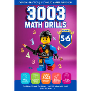 Genuine Product Guarantee[BOOK] 3003 Math Drills - Math Practice Exercises with Answer Worksheets    (Age 7–12) Grades 1 - 6