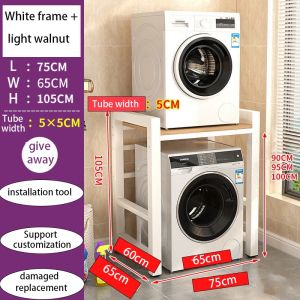 Washing hine storage rack shelf balcony double layer dryer stacked