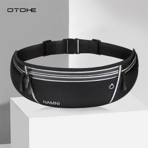 OTOHE เอวแฟชั่นกระเป๋ากีฬากลางแจ้งเอวแพ็คกระเป๋าคาดเอวอัลตร้าบางถุงกระเป๋าวิ่งถุงกระเป๋า ข้ามตัว กันน้ำกระเป๋าเงินเอวคาดเอว แฟนนี่ แพ็ค ที่มีแถบสะท้อนแสง