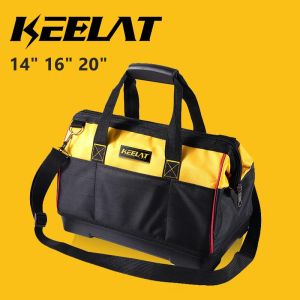 KEELAT 14/16/20 Inch Storage Tool Bag Waterproof Large Capacity with Adjustable Shoulder Strap