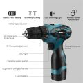 (Dikirim Dari Jakarta)Bor baterai cas komplit 12V Mesin bor cas murah 10mm Bor tangan baterai Bor Tanpa kabel Cordless drill Bisa Bolak Balik Termasuk koper dan mata/mesin bor cas 2 baterai/bor cas murah 2 baterai promo/bor cordless/bor charger 2 baterai. 