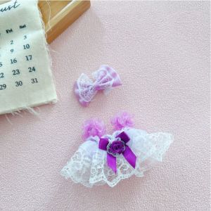POUKL  Onesuit 10cm Cotton Doll Clothes Dress Up One-piece Dress No Attributes Dolls Clothes Plush Toy Clothes Kawaii Star Doll Clothes 10cm Idol Cotton Doll
