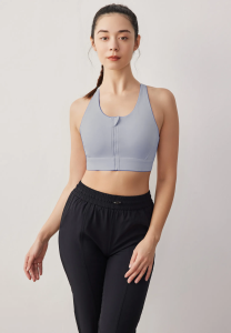 ESSE ACTIVE Womens Zip Midline Bra
