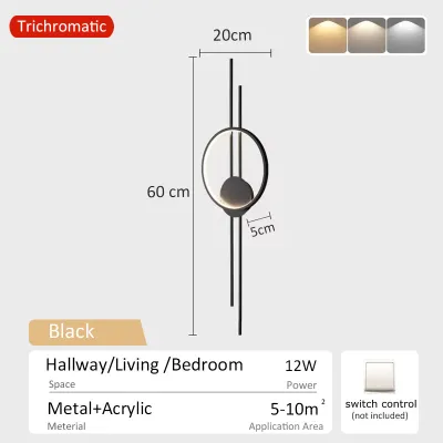 【STAR】Nordic wall lamp Living room Indoor wall light bedroom bedside night light grille background wall lights