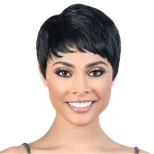 100% Human Hair Wigs Pixie Cut Short Curly Wig for Women pixie cut wigs Full Machine Wig Fashion Type For Female