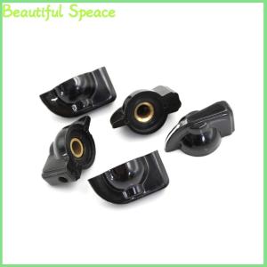 Beautiful 5 Pcs 6mm 15/64" Shaft Hole Dia Potentiometer Pot Pointer Knobs Caps