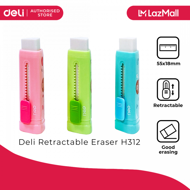 Deli H312 Retractable Eraser Refill[79H312] Lazada PH