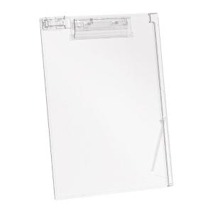 Clear Acrylic Clipboard 12.8x9In Writing Board Document Organiser Clipboard with Pen Clip and Measuring Ruler for Office