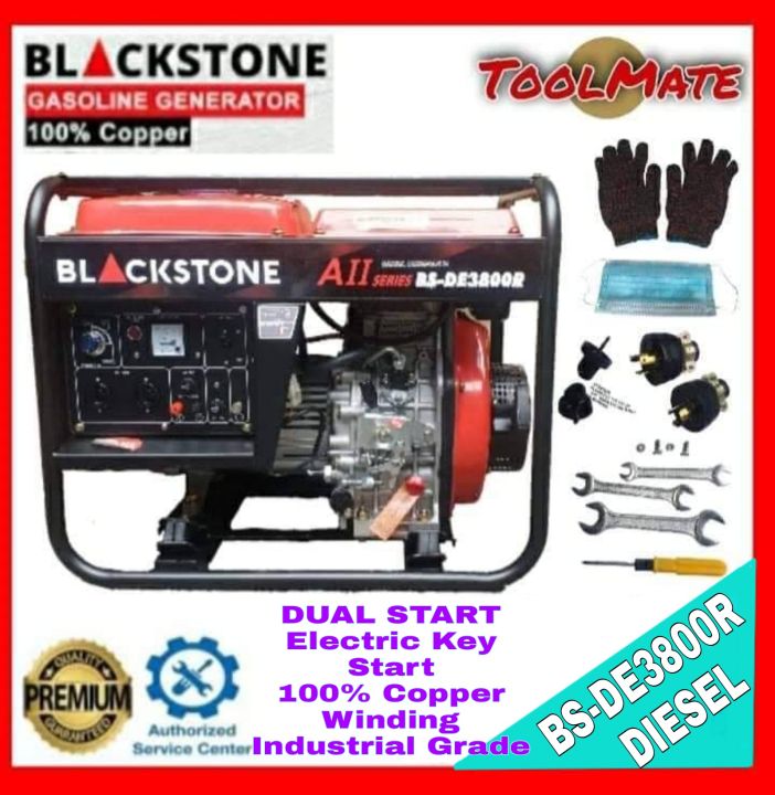 Generator Blackstone DIESEL 3500w BSDE3800R Electric Key Start 4stroke