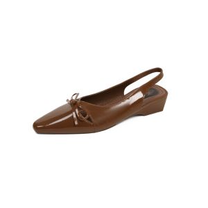Free Shipping 2026 Summer Sandals New Style Skirt Bowknot Unique Design Closed-Toe Commuter Pointed-Toe WomenS Sandals