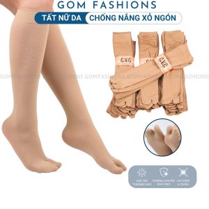 Tất vớ da xỏ ngón cổ cao chống nắng vớ nữ cao đến đầu gối chất liệu cotton mềm mịn thoáng khí -TATNGON-GVG-CAO-1DOI