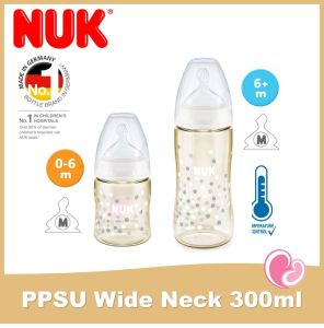 [150ml + 300ml ] NUK PPSU Wide Neck Feeding Bottle Baby Premium Choice+