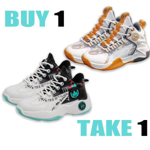 [buy 1 take 1]shoes for kids Korean high up basketball shoes rubber sneakers shoes for kids size 29-39
