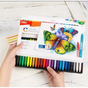 CRAYON DELI 24 WARNA UNTUK ANAK PINTAR