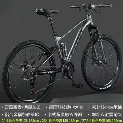 Bicycle Mountain Bike Male Female Style Adult Student Variable Speed Shock Absorber Off road Disc Brake Lightweight Road Bike