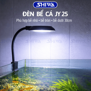 Đèn LED Kẹp Đổi Màu Mini JY-25 2 Chế Độ Màu Cho Hồ Cá Bể Thủy Sinh Decor Để Bàn Dưới 30cm Shiwa