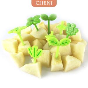 [COD] CHENJ ส้อมจิ้มผลไม้8ชิ้นกล่องอาหารกลางวันเบนโตะสลัดเค้กส้อมเล็กๆสำหรับเด็ก