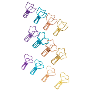40Pieces Metal Long Tail Clip Colorful Paper Clamps Heavy Duty Paper Clip Document Organiser Clip for Photo File Note