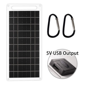 Lightweight Solar Panel 3W/6W/10W with Carabiners Portable Solar Charger for Mobile Devices and Outdoor Activities