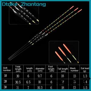 Dtake ทุ่นลอยทำจากไม้เรืองแสงความไวสูงอุปกรณ์ตกปลาอุปกรณ์ตกปลาที่ลอยได้มีเครื่องหมายเรืองแสง