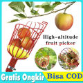 Pemetik Buah Baja Alat Pemetik Petik Buah Tinggi Tongkat Petik Pemetik Buah Tinggi  Serbaguna Tahan Lama Untuk Mangga /Persik /Apel/Oranye Dll. 