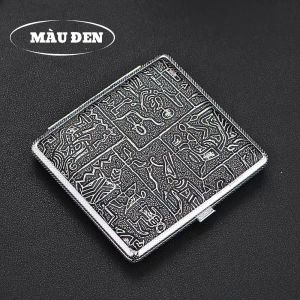 ( hcm buôn sỉ ) Hộp đựng thuốc mẫu ai cập có 2 màu den-nâu đẹp sang trọng mã HT35A đựng được 20 điếu full box