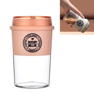300ML Portable Coffee Mug Cup 1pc Outdoor Leisure Sealed Leak-Proof with Cover Vacuum Cup Creative Plastic Water Mug VIE LENTE2026