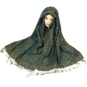 QUINT Sun Protection Paisley Shawl Tassels Ethnic Style Sunscreen Shawl Soft Long Cashmere Scarf Travel