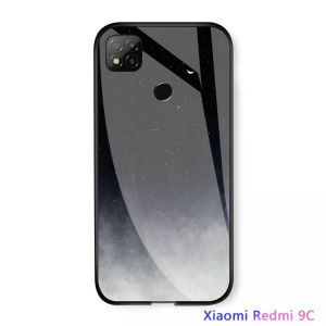 Softcase Glass Kaca XIAOMI  Redmi 9c  - J05 - Casing Hp XIAOMI Redmi 9c - Casing Hp