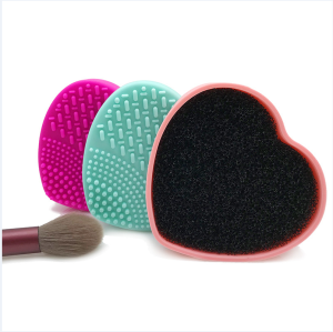 Double.lucky อุปกรณ์ทําความสะอาดแปรงแต่งหน้า ซิลิโคนทำความสะอาดแปรงแต่งหน้า