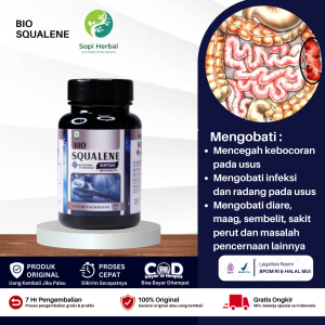 Obat Radang Usus Buntu Iritasi Luka Usus Usus Robek Usus Bocor Infeksi Usus Radang Usus Besar - Bio Squalene