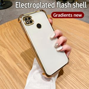 Luxury Plating Case For xiaomi poco C40 220333QPG Clear Shockproof Camera Protection Cover