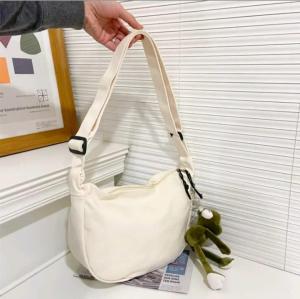 Tas Selempang Canvas Polos Slingbag Wanita Remaja Cute Korean canvas