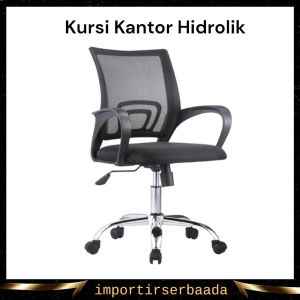 IMP- Kursi Kerja Direktur Kantor Manager Bahan Kulit Hidrolik Gaming Kursi dengan Sandaran Kaki & Sandaran Kepala
