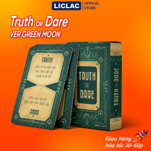 Bộ bài Truth Or Dare Việt Hóa 50 lá phiên bản Green Moon Bộ Drinking Game Thách hay Thật thú vị chơi cùng bạn bè