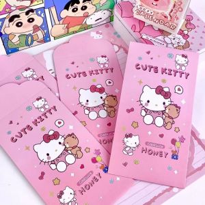 Red Envelope Bag 4Pcs Kawaii Sanrioed Kuromi Kitty Melody Cartoon Cute Exquisite Lucky Money Bag Girl Birthday Gift New Year