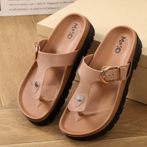 Roxanne Style korean flip flops Fashion Casual Sandals Diagonal buckle belt DS0109